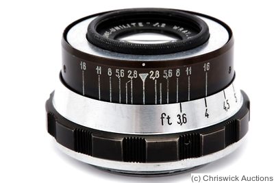 Wray: 35mm (3.5cm) f2 Cine-Unilite (SM) camera