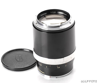 Zeiss, Carl: 135mm (13.5cm) f2.8 Sonnar (Contarex, black/chrome) camera