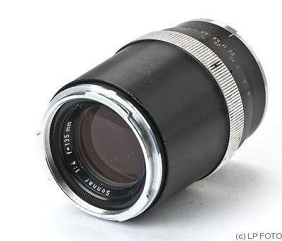 Zeiss, Carl: 135mm (13.5cm) f4 Sonnar (Contarex, black) camera
