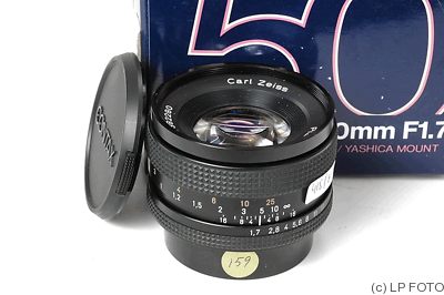 Zeiss, Carl: 50mm (5cm) f1.7 Planar MM T* (Contax/Yashica) camera