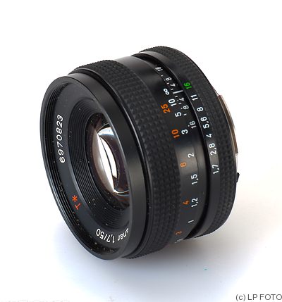 Zeiss, Carl: 50mm (5cm) f1.7 Planar MM T* (Pentax K) camera