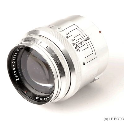 Zeiss, Carl: 85mm (8.5cm) f2 Sonnar (Contax, zeiss-opton) camera