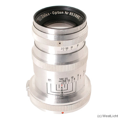 Zeiss, Carl: 85mm (8.5cm) f4 Triotar (Contax IIa/IIIa, zeiss-opton) camera