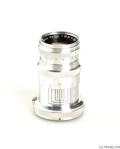 Zeiss, Carl: 85mm (8.5cm) f4 Triotar T (Contax IIa/IIIa, zeiss-opton, prototype) camera