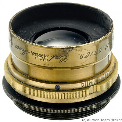 Zeiss, Carl Jena: 105mm (10.5cm) f6.3 Anastigmat (brass) camera