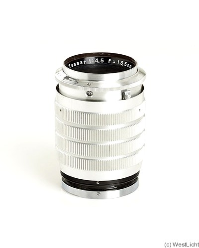 Zeiss, Carl Jena: 135mm (13.5cm) f4.5 Tessar (Contax Panflex, prototype) camera