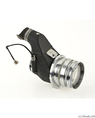 Zeiss, Carl Jena: 180mm (18cm) f2.8 Olympia-Sonnar (Contax, chrome w/flektoskop) camera