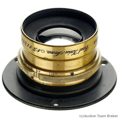 Zeiss, Carl Jena: 196mm (19.6cm) f9 Anastigmat (brass) camera