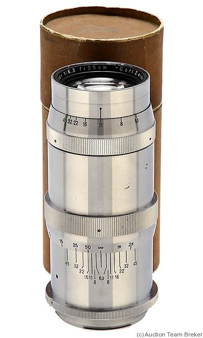 Zeiss, Carl Jena: 250mm (25cm) f6.3 Tele-Tessar (Exakta 66) camera