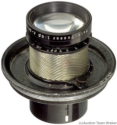 Zeiss, Carl Jena: 250mm (25cm) f6.3 Tele-Tessar (brass, 84mm SM) camera