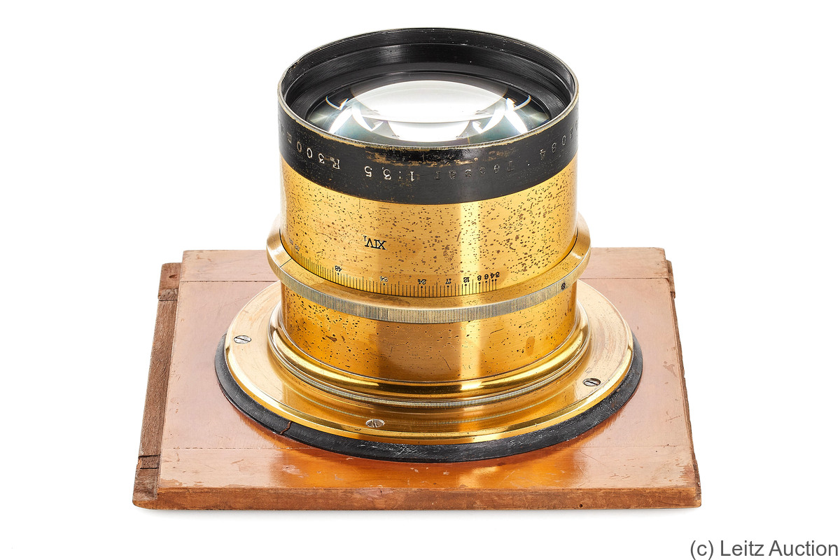 Zeiss, Carl Jena: 300mm (30cm) f3.5 Tessar (brass) camera