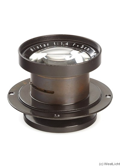 Zeiss, Carl Jena: 50mm (5cm) f1.4 Biotar (front dia. 41mm) camera