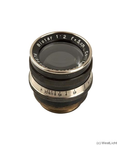 Zeiss, Carl Jena: 50mm (5cm) f2 Biotar (Contax, prototype) camera