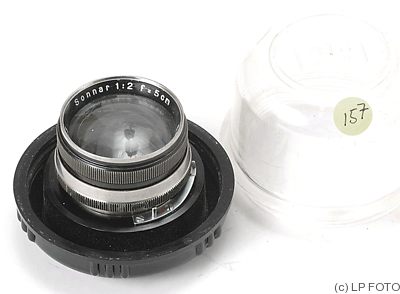 Zeiss, Carl Jena: 50mm (5cm) f2 Sonnar (Contax, black/nickel) camera