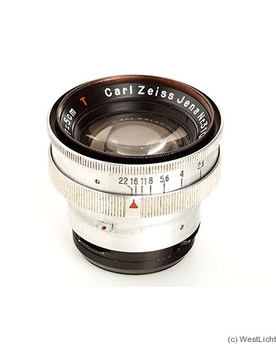 Zeiss, Carl Jena: 50mm (5cm) f2 Sonnar T (Contax) camera