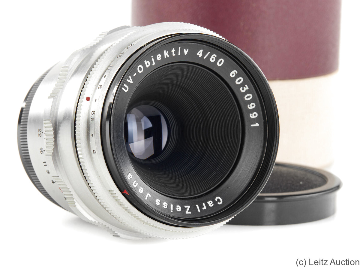 Zeiss, Carl Jena: 60mm (6cm) f4 UV-Objektiv (M42) camera