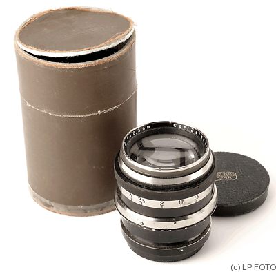 Zeiss, Carl Jena: 85mm (8.5cm) f2 Sonnar (Contax, black) camera
