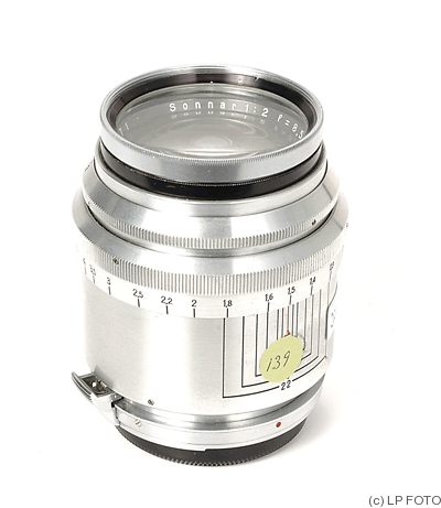 Zeiss, Carl Jena: 85mm (8.5cm) f2 Sonnar T (for Contax IIa/IIIa) camera