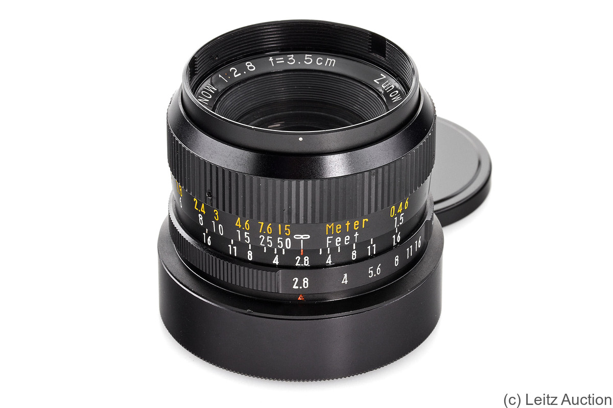 Zunow: 35mm (3.5cm) f2.8 (Zunowflex) camera
