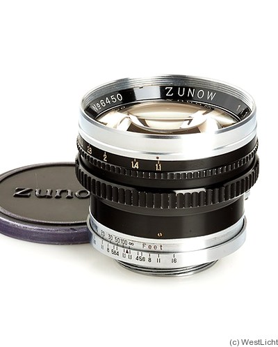 Zunow: 50mm (5cm) f1.1 (M39, Zunow) camera